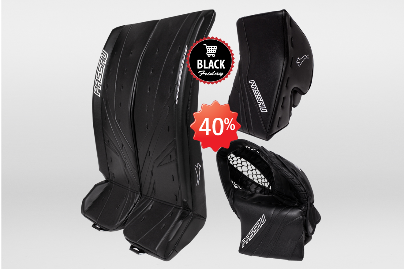 Kit complet Senior Pro – Hockey sur glace - Modèle Starke – NOIR – EN STOCK